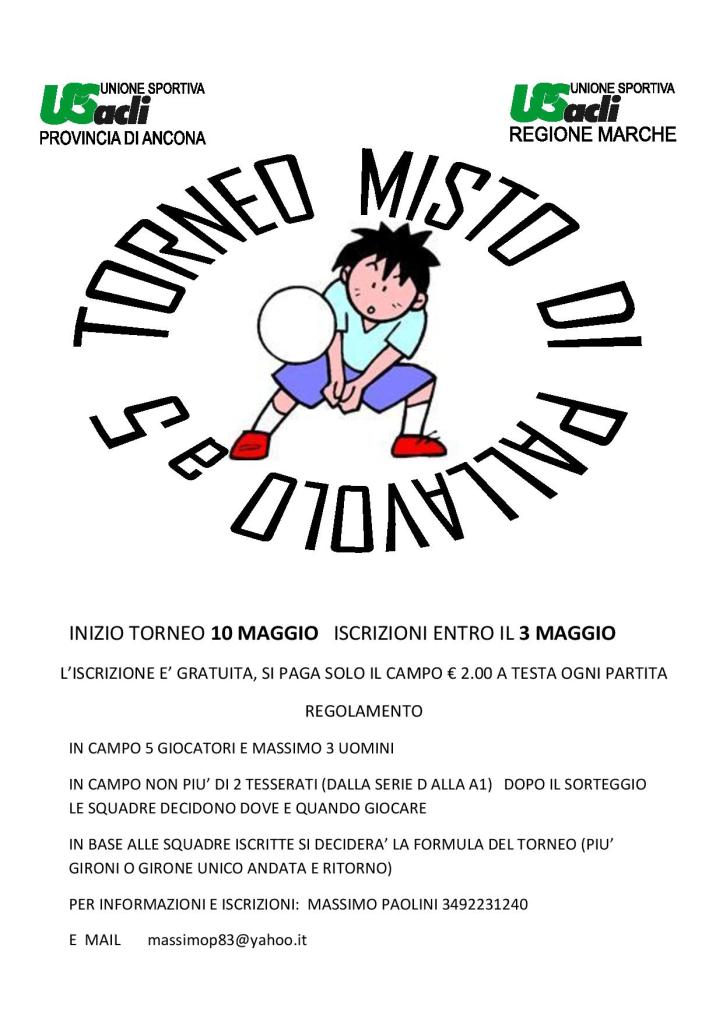 U.S. Acli Comitato Provinciale Ancona - Torneo misto di pallavolo