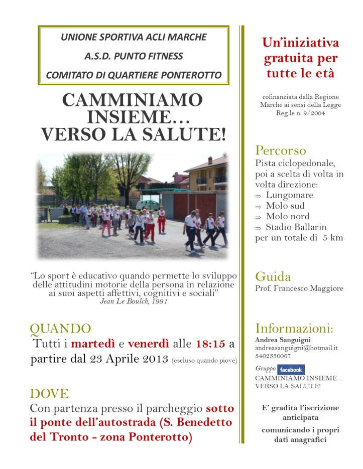 Volantino Camminiamo insieme 1