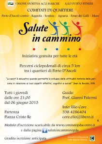 Volantino di "Salute in cammino"