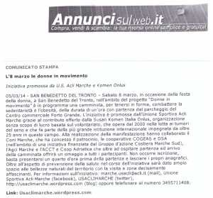 ANNUNCI SUL WEB 5 3 2014