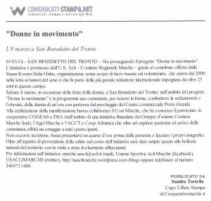 COMUNICATI STAMPA 1 3 2014