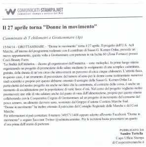 COMUNICATI STAMPA 15 4 2014
