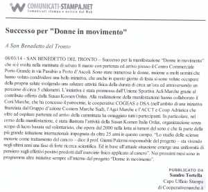 COMUNICATI STAMPA 8 3 2014