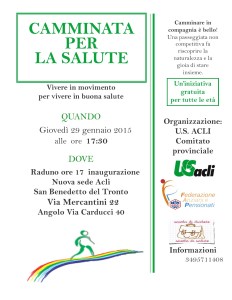 Camminata per la salute
