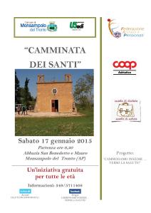 Camminata S BenedettoS Mauro
