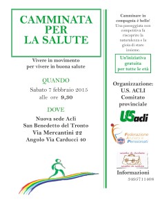 Camminata per la salute