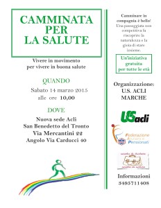 Camminata per la salute