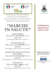 LUGLIOMarche in Salute Osimo