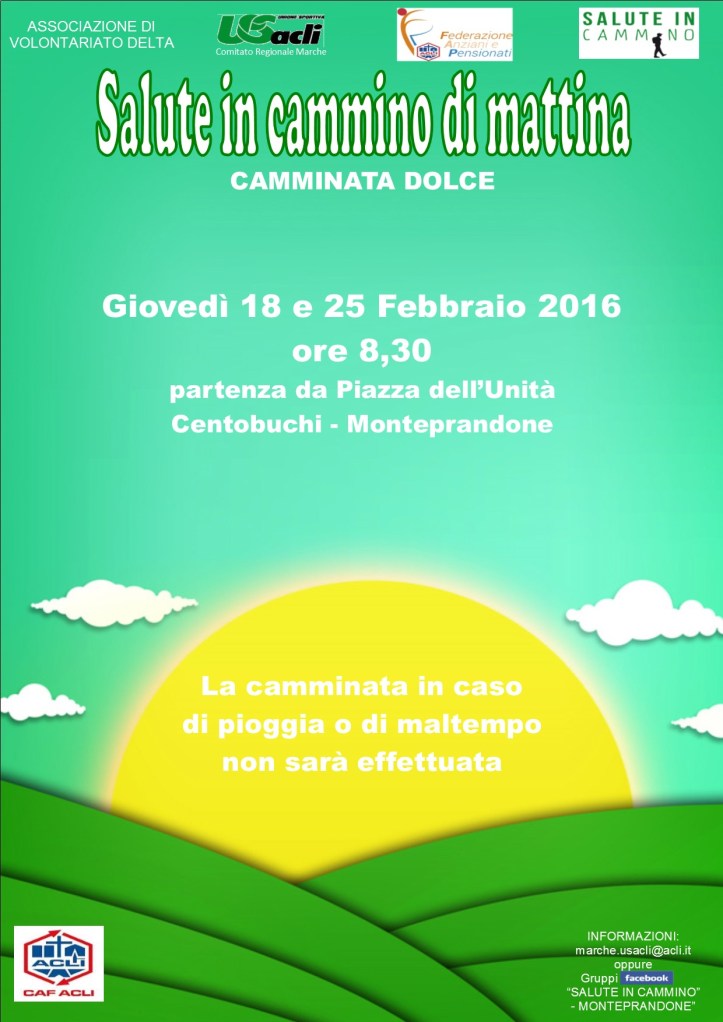 Salute in cammino di mattinaconlogo