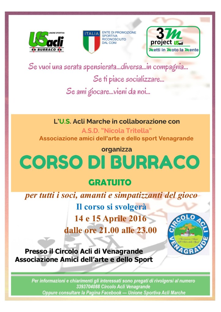 CORSO burraco venagrande