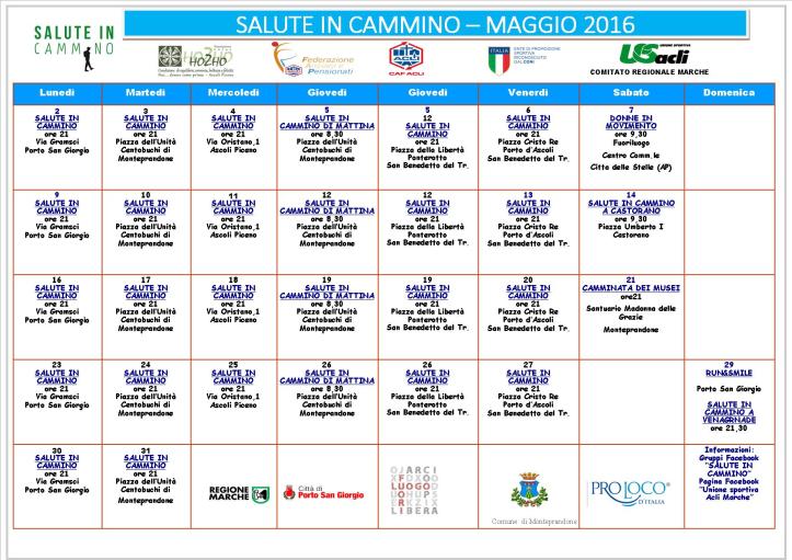 calendario maggio 2016