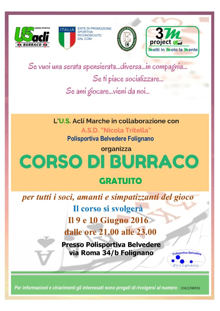 CORSO burraco FOLIGNANO