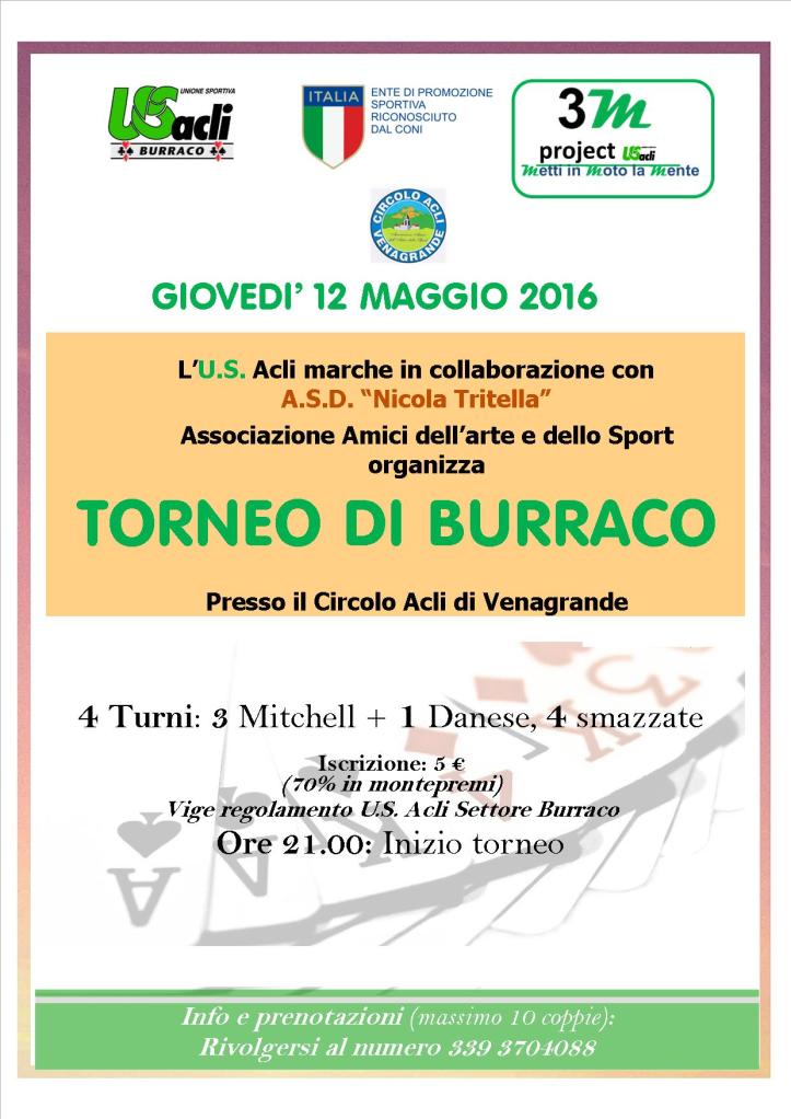torneo di burraco 12 05 2016