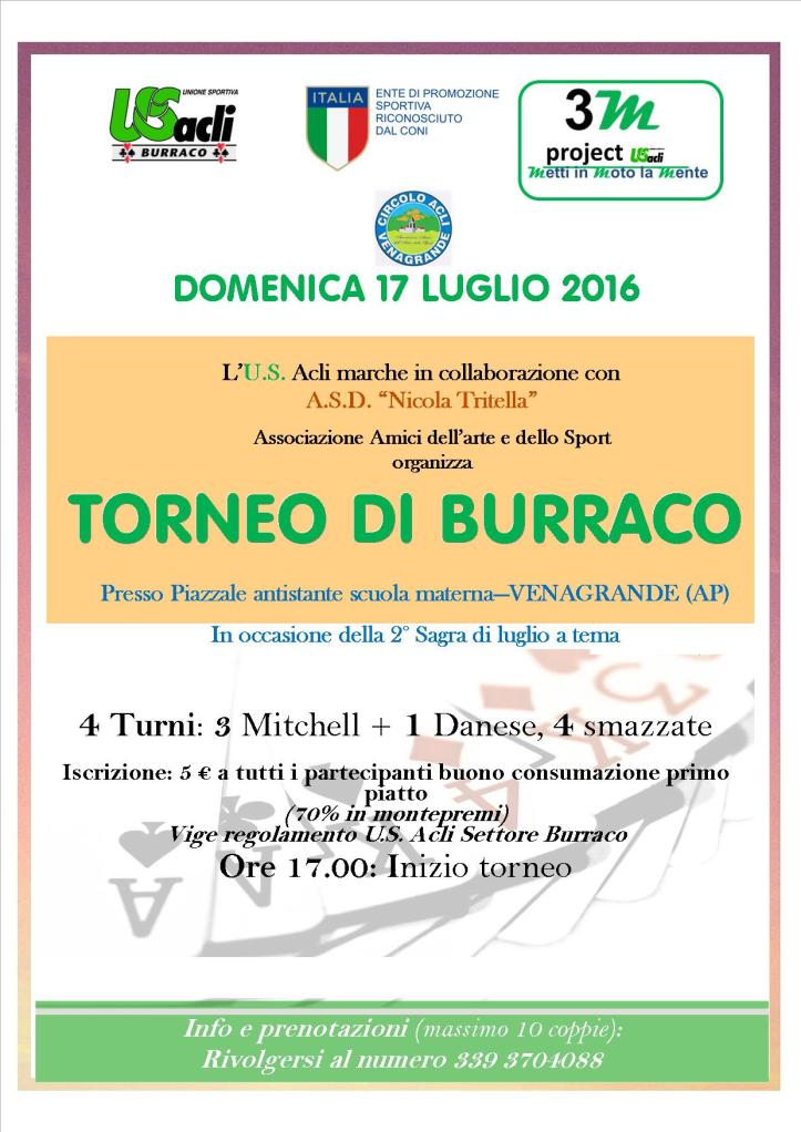 torneo di burraco 17 07 2016