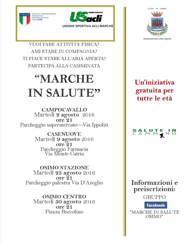 AGOSTO Marche in Salute Osimo