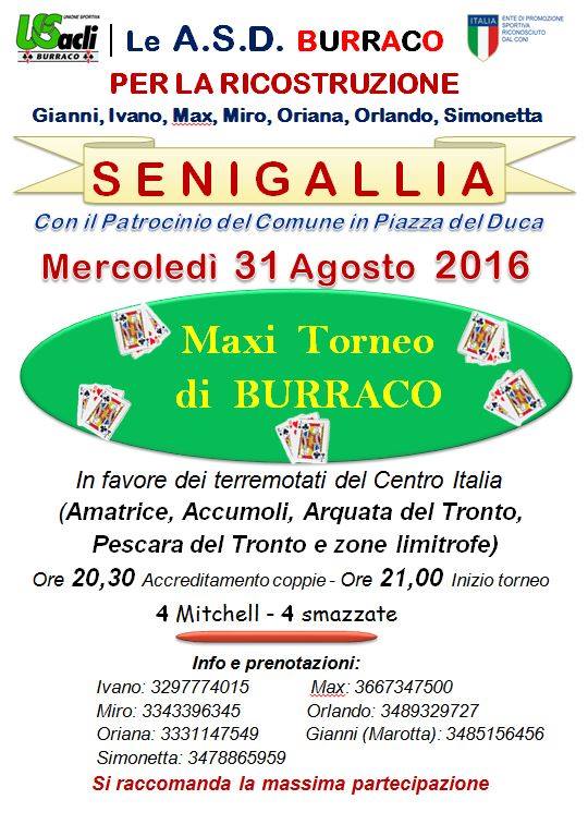 locandina beneficenza senigallia 31-8-16