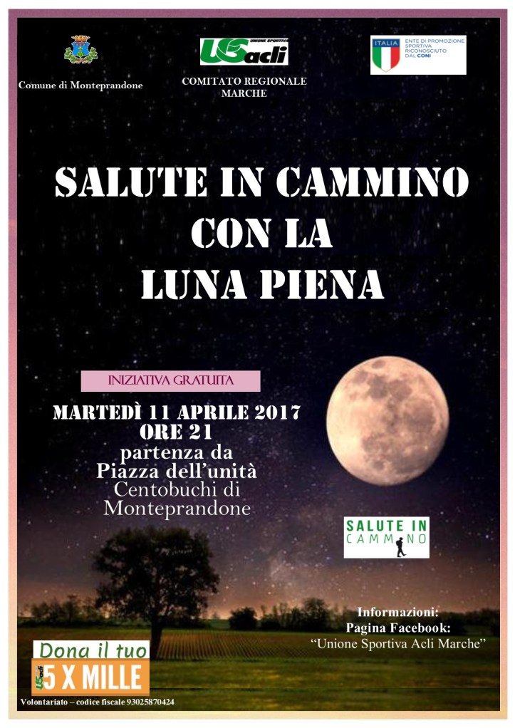 Salute in Cammino con la Luna piena 11042017