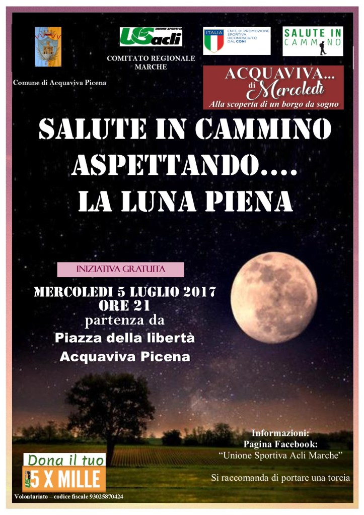 Salute in Cammino con la Luna piena 05072017