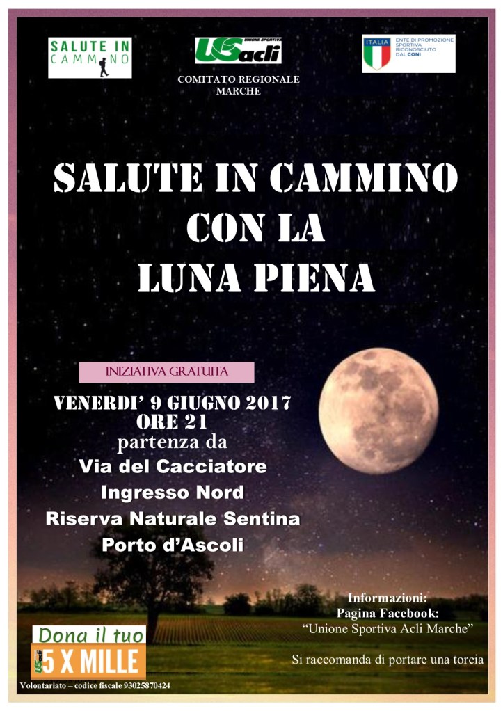 Salute in Cammino con la Luna piena 09062017