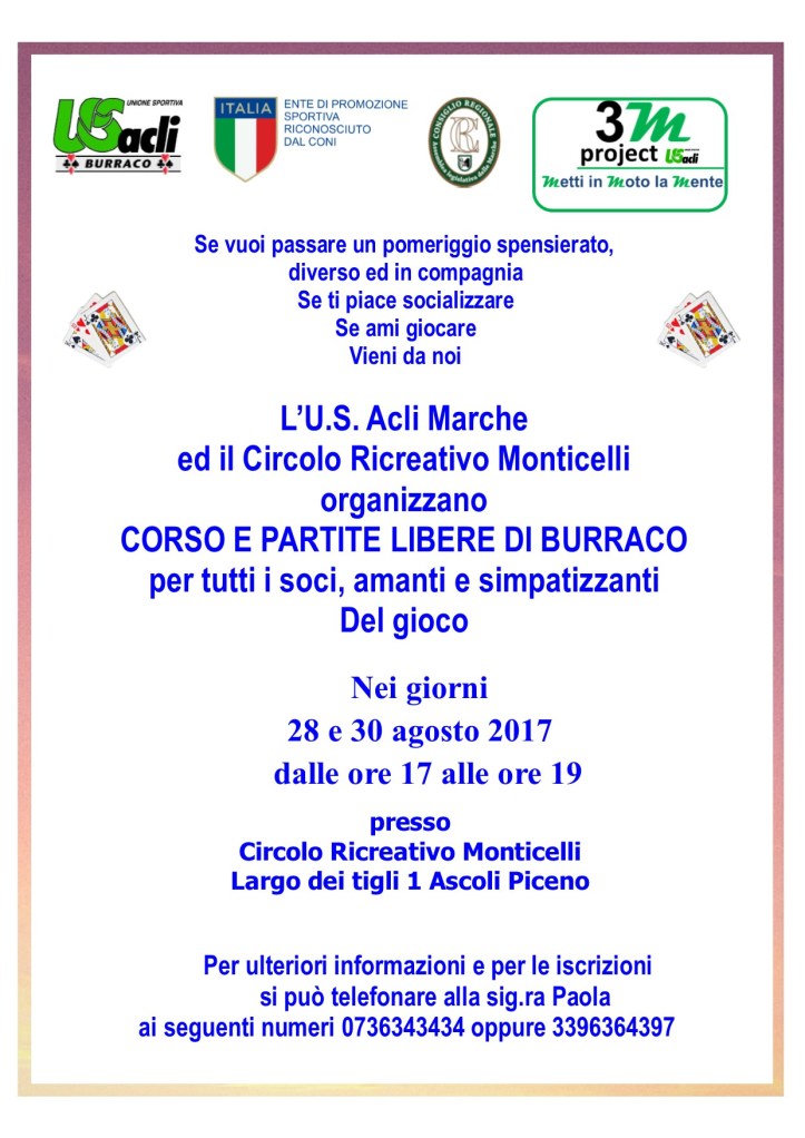 CORSO burraco MONTICELLI28e30agosto