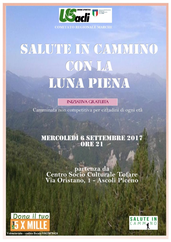 Salute in Cammino con la Luna piena 06092017