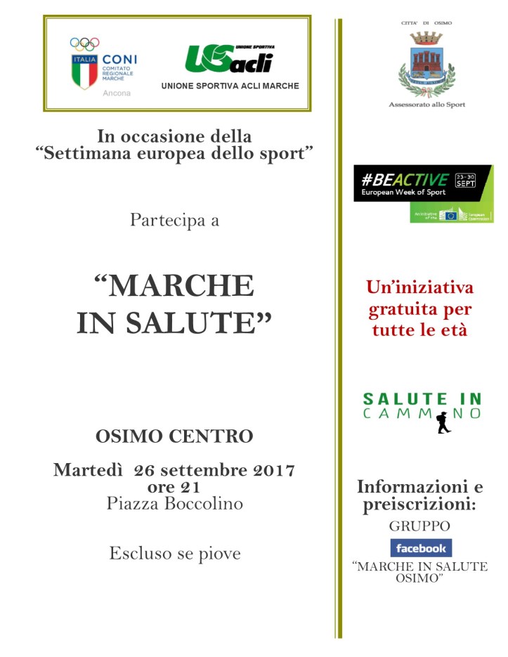 settembre Marche in Salute Osimo 26092017