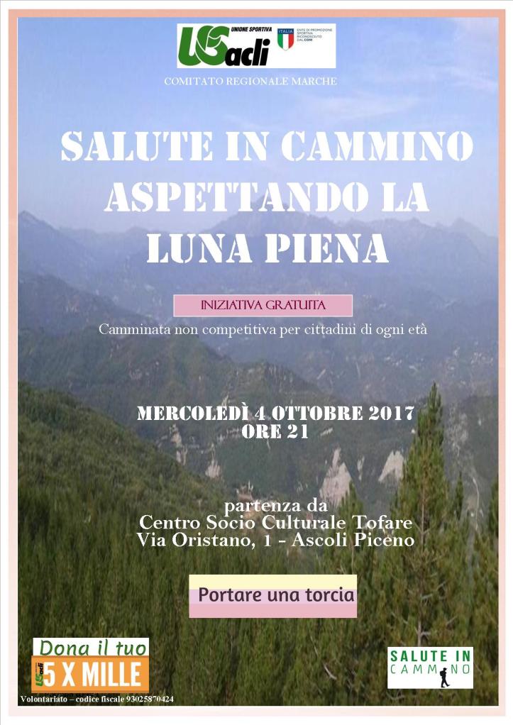 Salute in Cammino aspettando la Luna piena 04102017
