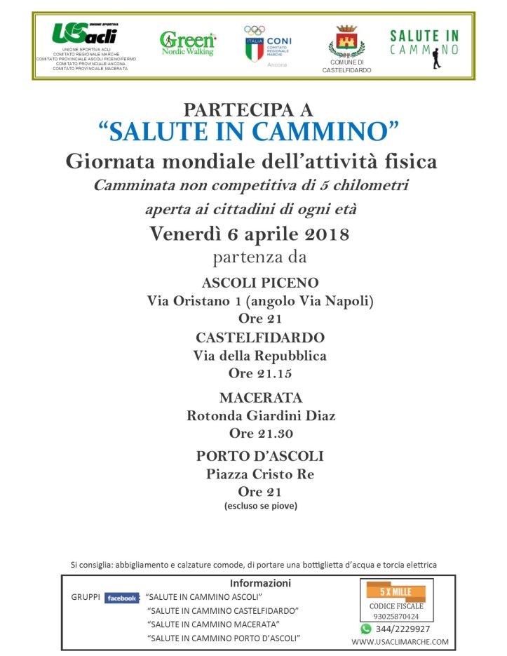 giornata mondiale dell'attività fisica