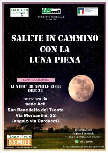 Salute in Cammino con la Luna piena 30042018