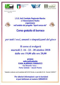 CORSOBURRACOPERSPORTSENZAETA da ottobre