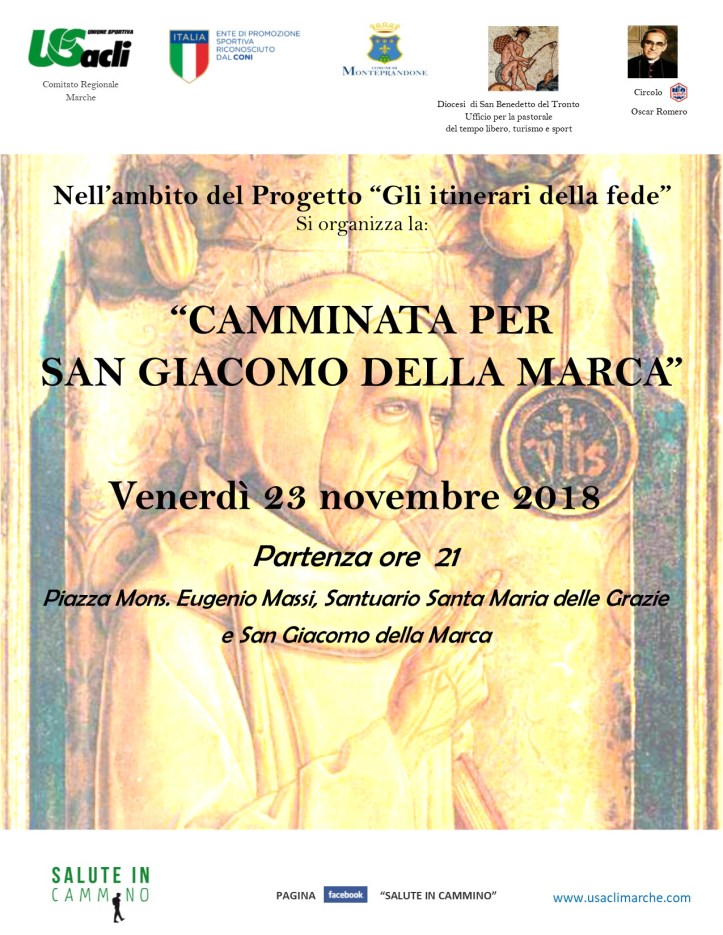 CAMMINATA PER SANGIACOMODELLAMARCA