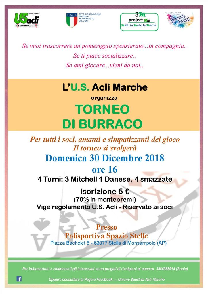 TORNEO burraco Stella 30 12 2018