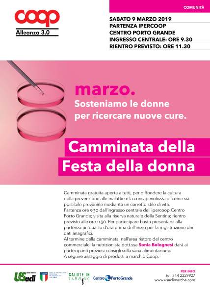 8 marzo Camminata festa donna