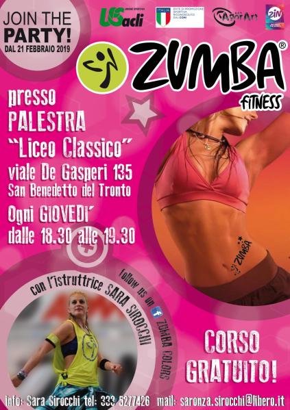 VOLANTINO CORSO GRATUITO DI ZUMBA