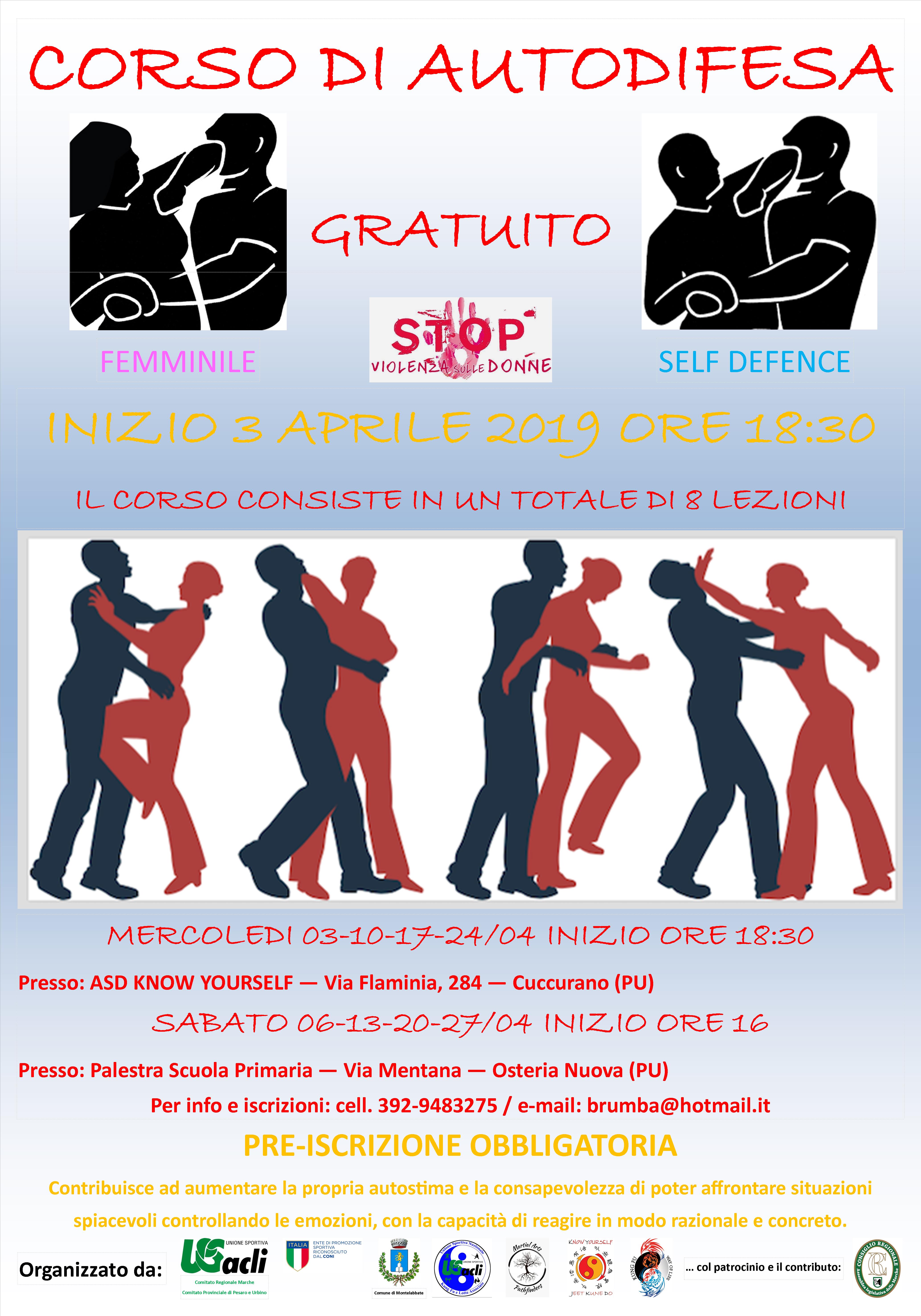 corso autodifesa FANO E OSTERIA NUOVA