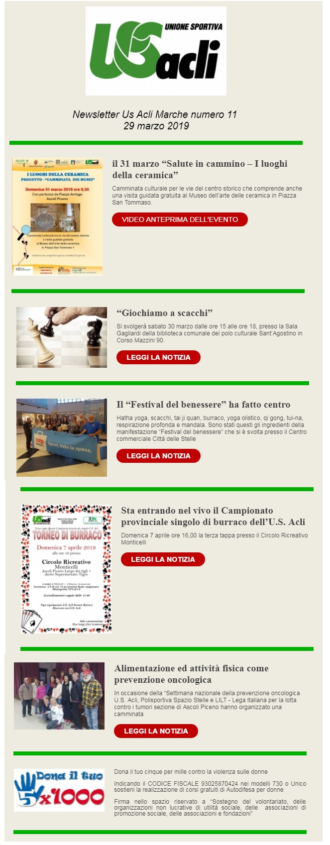 newsletter 11 del 29.03.2019
