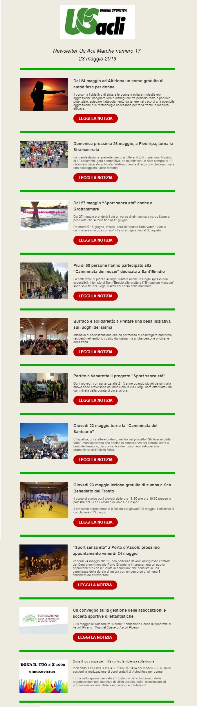 newsletter 17 del 23.05.2019